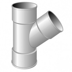 CULOTTE FXF A 45 DEGRE  DIAM . 160 MM