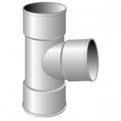 TE PIED DE BICHE FXF A 87 DEGRE 30 DIAM. 160 MM