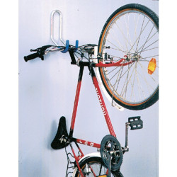 Crochet 1 vélo mural gainé Mottez - Double - 16mm