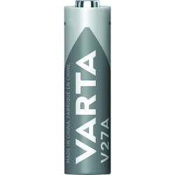 Pile spéciale Alkaline V27A/LR 27 - Varta - 12 V  - Conditionnement : Brochable - Libre service - Vendus par 10