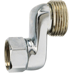 Raccord excentré - Mâle / Femelle Excentration de 26 mm - Écrou tournant