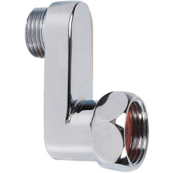 Raccord excentré - Mâle / Femelle - Excentration de 40 mm - Écrou tournant