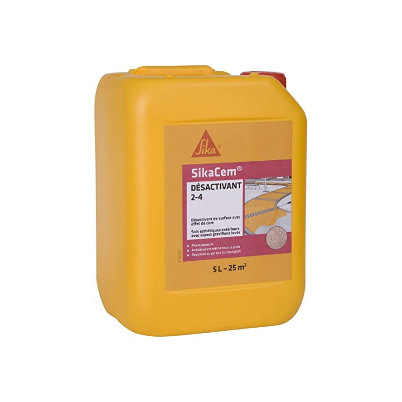 SikaCem Désactivant 2-4, bidon de 5l (5 à 6 m² / litre)