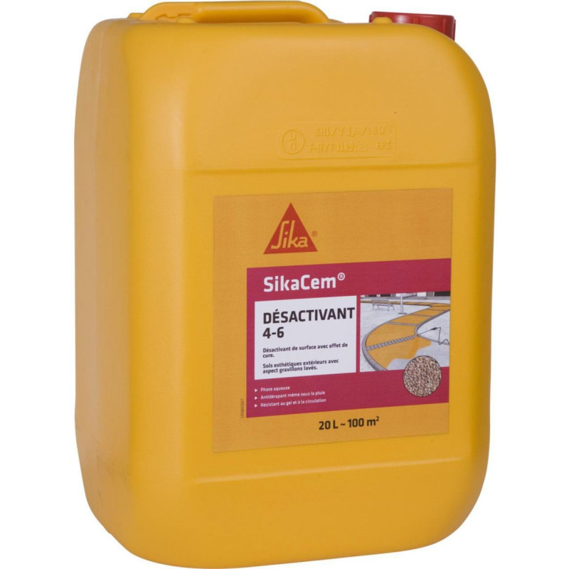 SikaCem Désactivant 4-6, bidon de 20l (5 à 6 m² / litre)