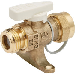 Robinet gaz naturel à obturation automatique intégrée Banides - Brut - Avec bouchon