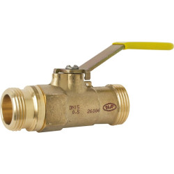 Robinet d'arrêt à joint plat - MM 2"1/4" - Banides et Debeaurain - Filetage de raccordement : MM 1" (26x34)