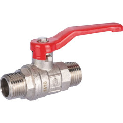 Vanne d'arrosage mâle / mâle - Capvert - Laiton - Filetage de raccordement : MM 1/2" (15x21)