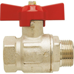 Vanne à sphère mâle / femelle - Capvert - Filetage de raccordement : MF 3/4" (20x27)