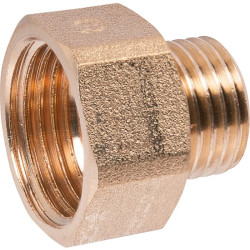 Mamelon purgeur pour raccordement de radiateur - Filetage Mâle 1/4" - Filetage Femelle 3/8 - Thermador - Vendus par 10
