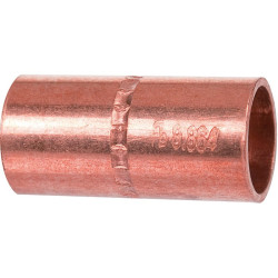 Manchon double emboîtage à souder - Cuivre - Femelle - 270 - Diamètre femelle : 12 - 12 mm - 1Pc - Vendus par 10