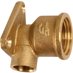 Applique à souder - Laiton - Femelle - 417GCU - Diamètre femelle : 12 mm - Filetage femelle : 1/2" (15 x 21) - Vendus par 10