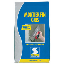MORTIER FIN GRIS SAC 5 KG