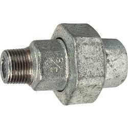 Raccord union conique - Fonte galvanisée - Mâle / Femelle - 341 - Filetage mâle : 3/4" (20 x 27)