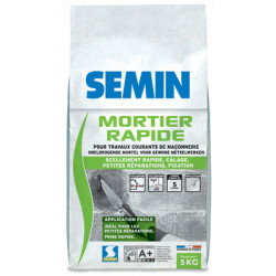 SEMIN MORTIER RAPIDE  SAC 5 KG