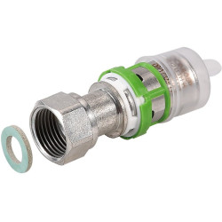 Manchon laiton droit multicouche à visser - Ecrou tournant - Femelle - Diamètre femelle : 16 mm