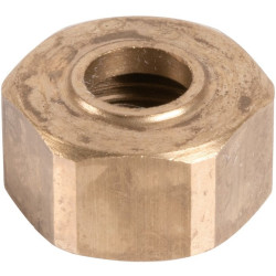 Écrou à visser - Laiton - Femelle - 6 pans - Diamètre femelle : 14 mm - Filetage femelle : 3/4" (20 x 27) - Vendus par 10