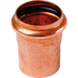 Manchon droit à joint torique - Cuivre - Mâle / Femelle - Diamètre femelle : 32 mm - Diamètre mâle : 32 mm