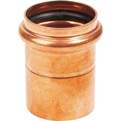 Manchon droit à joint torique - Cuivre - Femelle / Femelle - Diamètre femelle : 40 - 40 mm - Vendus par 2