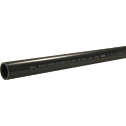 Tube PVC pression - Interplast - L.2m - 40mm - 1Pc