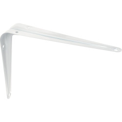 Equerre laquée blanche - 200mm - 150mm - Matière : Métal - Vendus par 24