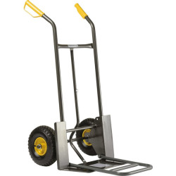 Diable traditionnel travaux lourd Haemmerlin - Roues gonflables - Charge 200 kg - 260mm - 56.2cm - 103.4cm