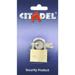 Cadenas laiton gamme éco Citadel - 30mm - Variure de clé : Varié - Clé unique