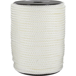 Drisse polyamide tressé blanc - 6mm - 100m - 650kg - 1Pc