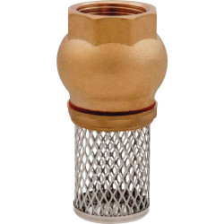 Clapet de pied de crépine vertical - Laiton - Filetage entrée : F 3/4" (20 x 27)