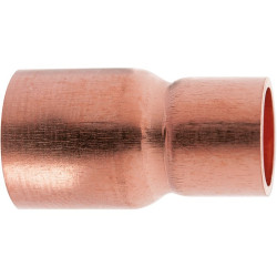 Raccord réduit simple emboîtage à souder - Cuivre - Mâle / Femelle  - 243 - Diamètre femelle : 18 mm