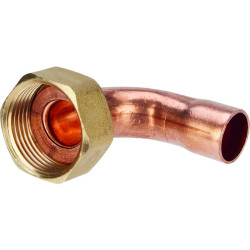 Ecrou coudé - F3/4 - Ø 14 mm - Filetage femelle : 3/4" (20 x 27)