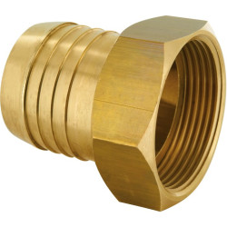 Raccord PE strié femelle laiton - F 1"1/2 - Tube 40 mm - Codital - Filetage femelle : 1"1/2 (40 x 49)