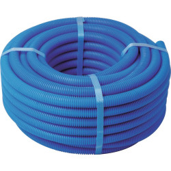 Tube PER nu - En couronne  - 16mm - 50m - Couleur du tuyau : Bleu - Type de tube : Gainé