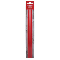 2 CRAYONS DE CHARPENTIER ROUGE 30CM SOUS BLISTER