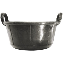 AUGE 18 LITRES CAOUTCHOUC "CARBONERA" (2 POIGNEES)