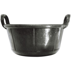 AUGE 30 LITRES CAOUTCHOUC "CARBONERA" (2 POIGNEES)