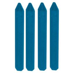BLISTER DE 4 CRAIES BLEUES HEXAGONALES L.120MM
