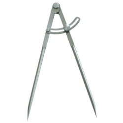 COMPAS A CHARNIERE A POINTES 1/4 CERCLE 160MM (POLI)