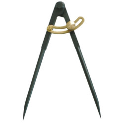 COMPAS A CHARNIERE A POINTES 1/4 CERCLE 190MM (BRUNI)