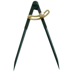 COMPAS A CHARNIERE A POINTES 1/4 CERCLE 220MM (BRUNI)