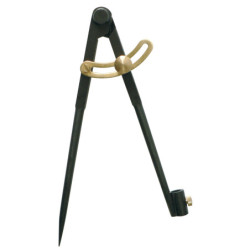 COMPAS A CHARNIERE PORTE-CRAYON 1/4 CERCLE 400MM BRUNI