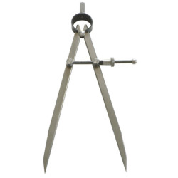 COMPAS A RESSORT A POINTES 200MM ACIER POLI