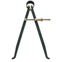 COMPAS A RESSORT INTERIEUR 100MM ACIER BRUNI
