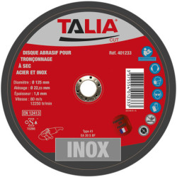DISQUE ABRASIF POUR INOX 125MM