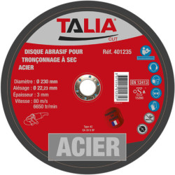 DISQUE ABRASIF POUR METAUX 230MM