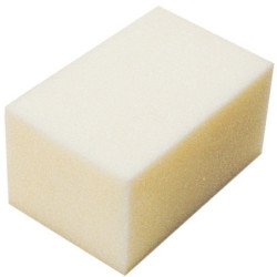 EPONGE MOUSSE SYNTHETIQUE BLANCHE 15X10X8CM