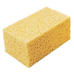 EPONGE SYNTHETIQUE JAUNE 15X10X8CM