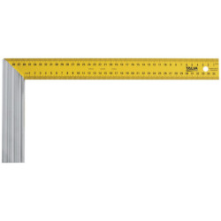 EQUERRE DROITE ET D'ONGLET LAME ACIER TALON ALU 400MM