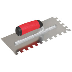 PLATOIR A COLLE INOX 28X12 MONTURE ALU DENTS 12X12MM