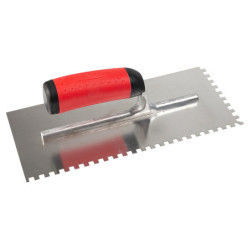 PLATOIR A COLLE INOX 28X12 MONTURE ALU DENTS 6X6MM