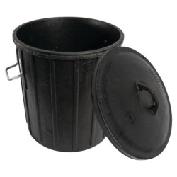 POUBELLE PRO DE CHANTIER 75 LITRES FORTE CAOUTCHOUC
